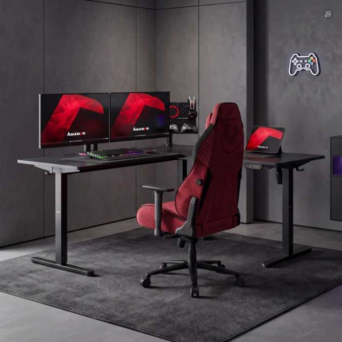 Huzaro Hero 9.3 Electric Gaming Desk Black