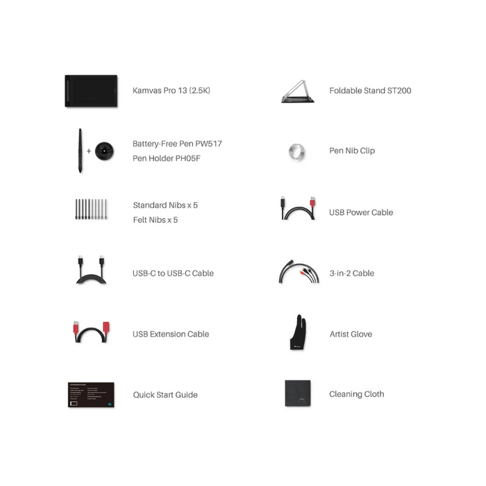 HUION Graphic Tablet Kamvas Pro 13 (2.5K)