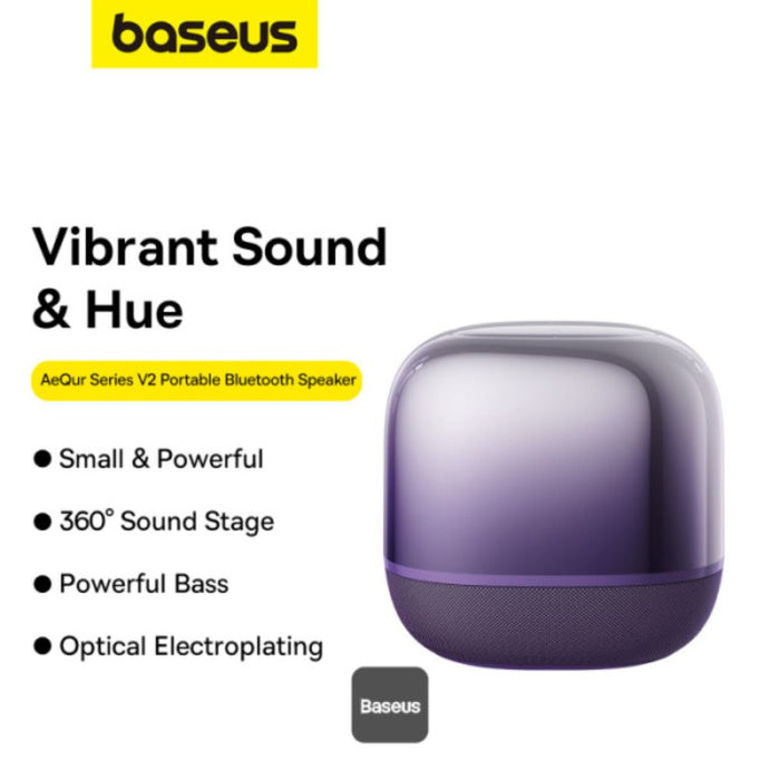 Baseus AeQur V2 Portable Speaker Midnight Purple