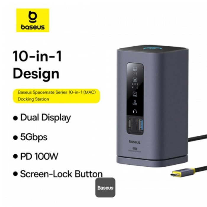 Baseus Spacemate Series 10-in-1 Docking Station