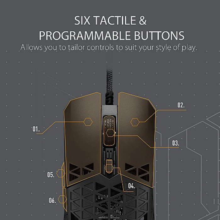 Asus TUF Wired Gaming Mouse ROG IPX6 M4 AIR