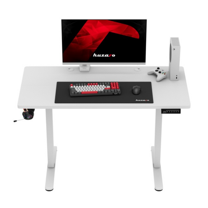 Huzaro Hero 8.1 Electric Gaming Desk White