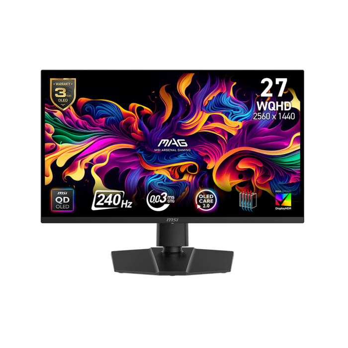 MSI Gaming Monitor MAG 271QP QD-OLED X24 27" QHD 240Hz