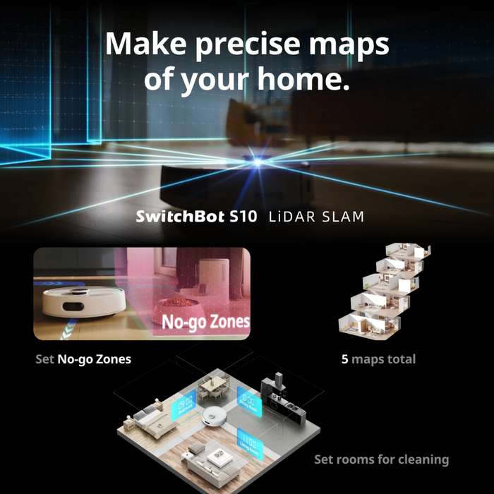 SwitchBot Robot Vacuum Cleaner S10