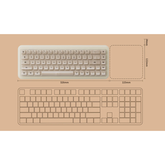 Akko Mechanical Wireless Resin Keyboard YU01