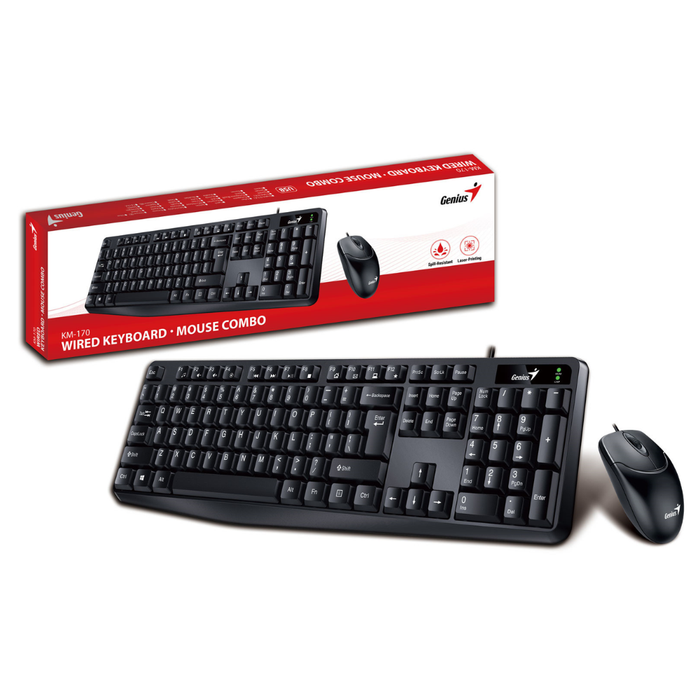 Genius Wired Combo Keyboard/Mouse KM-170 Greek