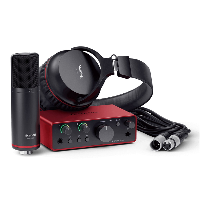 Focusrite Scarlett Solo Studio Headset and Microphone