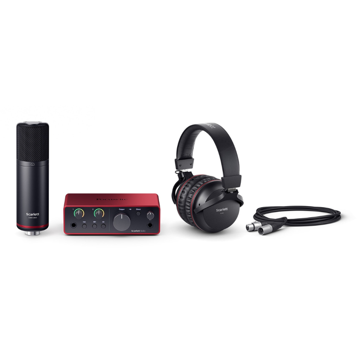 Focusrite Scarlett Solo Studio Headset and Microphone