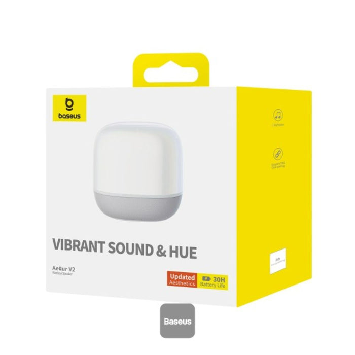 Baseus AeQur V2 Portable Speaker Moon White