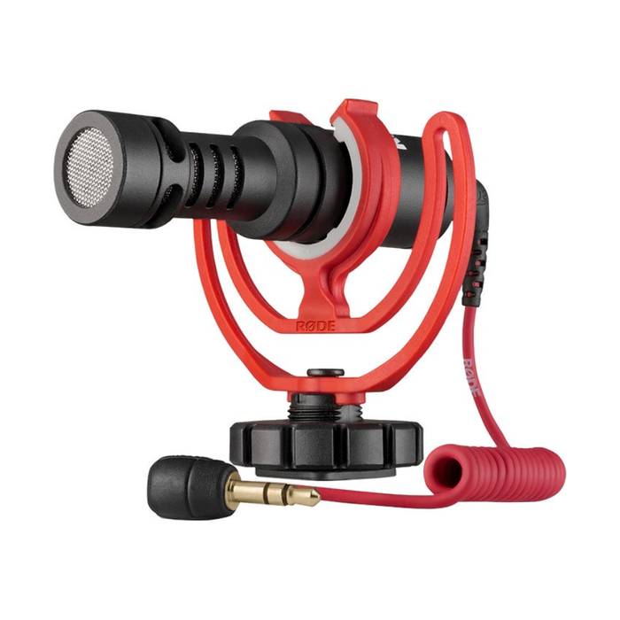RØDE VIDEOMICRO Digital Camera Microphone Black and Red
