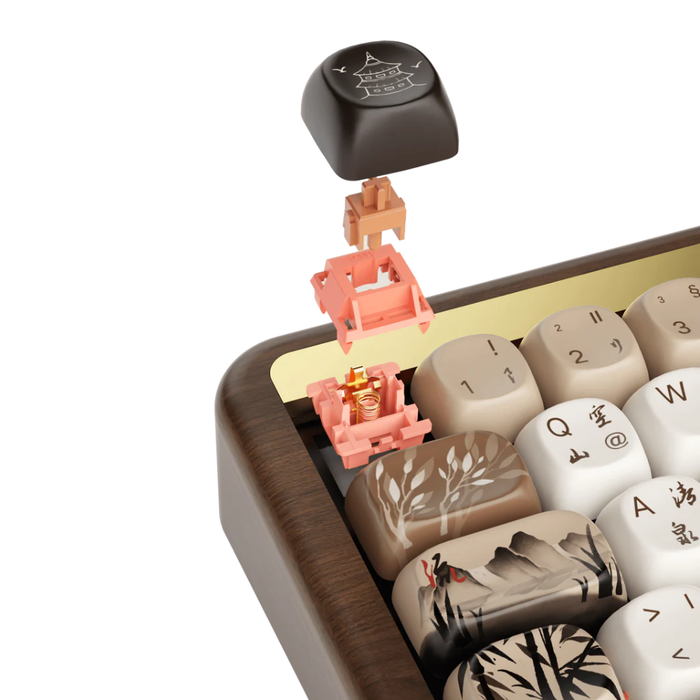 Akko Mechanical Wireless Wooden Keyboard MU01 Mountain Seclusion