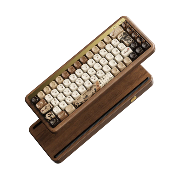Akko Mechanical Wireless Wooden Keyboard MU01 Mountain Seclusion