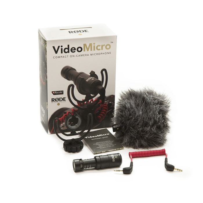 RØDE VIDEOMICRO Digital Camera Microphone Black and Red
