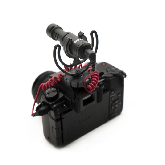 RØDE VIDEOMICRO Digital Camera Microphone Black and Red