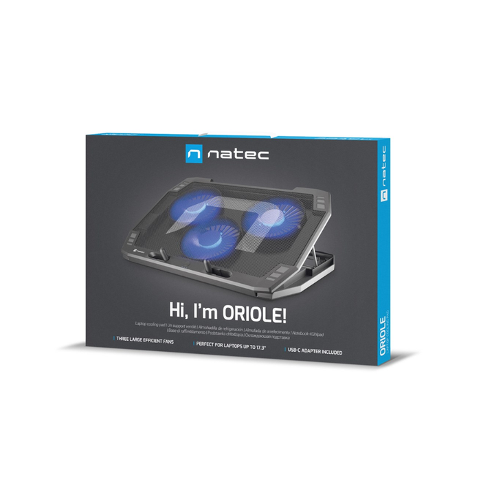 Natec Laptop Cooling Pad Oriole 17.3"