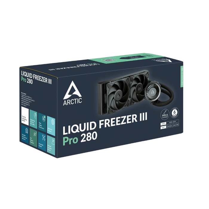 Arctic Liquid Cooler Freezer lll Pro 280 Black