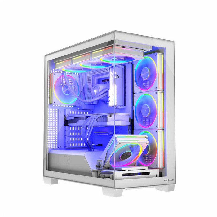 Modecom PC Case VOLCANO Stellar ARGB 8F White Midi