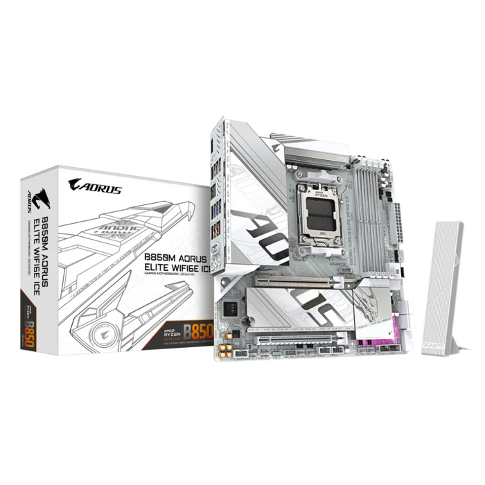 Gigabyte Motherboard B850M AORUS ELITE WIFI6E ICE