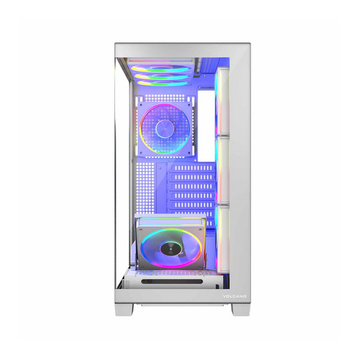 Modecom PC Case VOLCANO Stellar ARGB 8F White Midi
