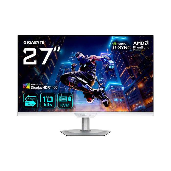 Gigabyte Gaming Monitor M27UP ICE 27” Dual Mode UHD 160Hz or FHD 320Hz
