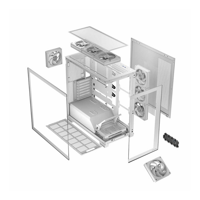 Modecom PC Case VOLCANO Stellar ARGB 8F White Midi