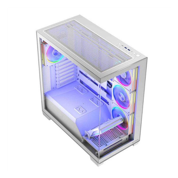 Modecom PC Case VOLCANO Stellar ARGB 8F White Midi