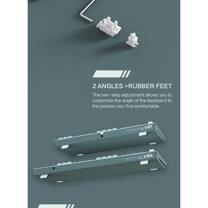 Thunderobot Mechanical Wired Gaming Keyboard K104 Red Switch