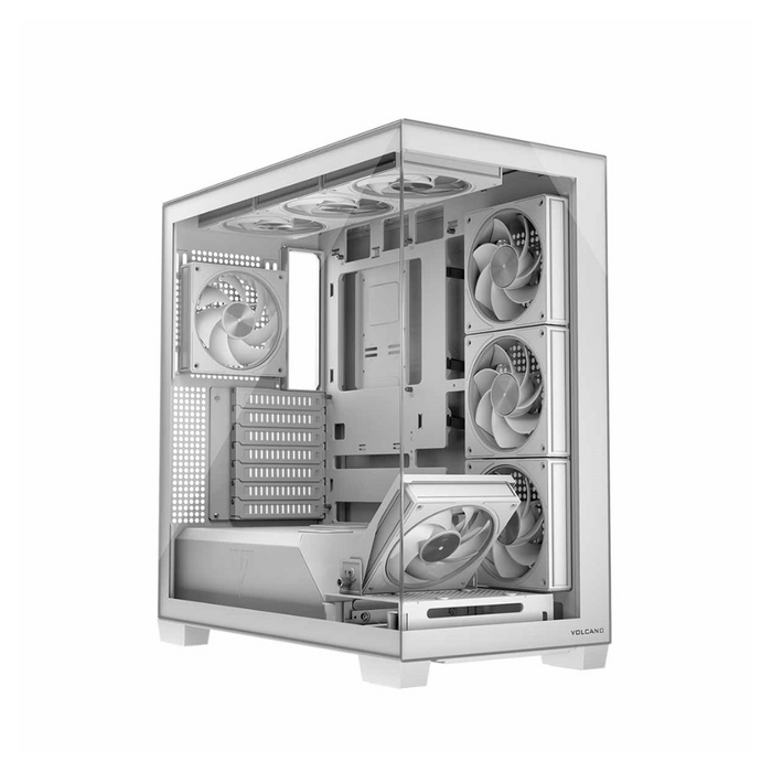 Modecom PC Case VOLCANO Stellar ARGB 8F White Midi