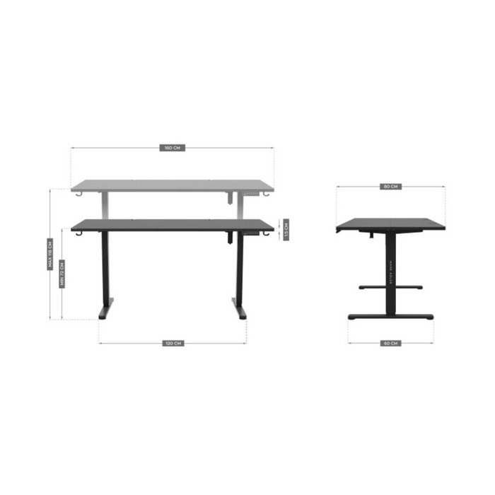 Mark Adler Leader 7.6 Electric Desk Black