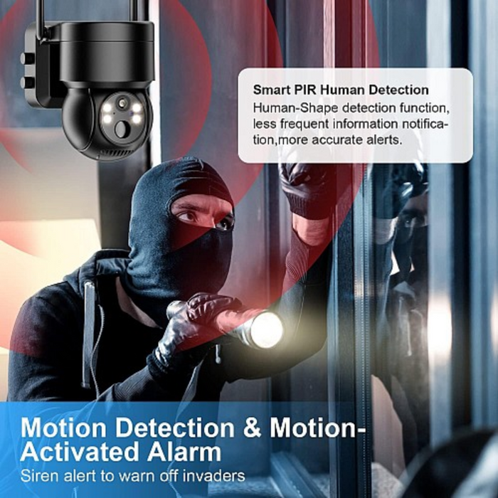 WOOX Outdoor Battery Camera 3MP PTZ with Solar Panel R3569