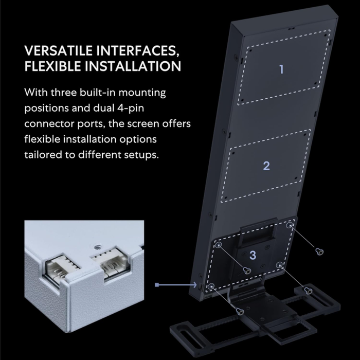 Lian Li Universal Screen Mini Monitor for PC 8.8" White