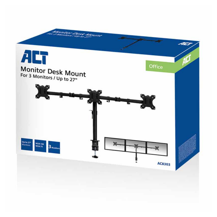 ACT Triple Desk Mount 13-27″