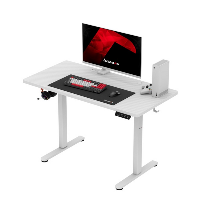 Huzaro Hero 8.1 Electric Gaming Desk White