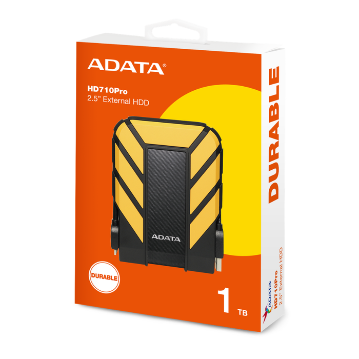 Adata External HDD HD710 Pro 1TB Yellow