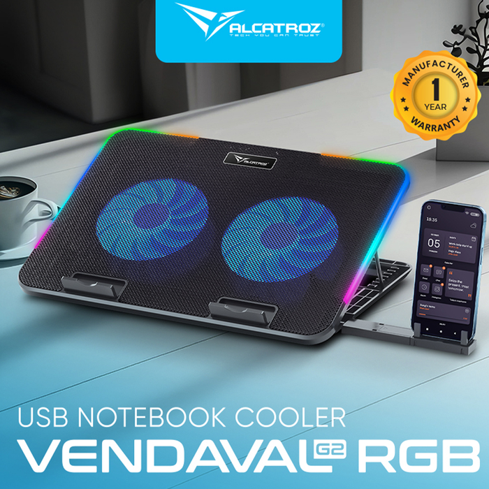 Alcatroz Vendaval G2 Laptop Cooling Pad RGB