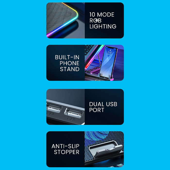 Alcatroz Vendaval G2 Laptop Cooling Pad RGB