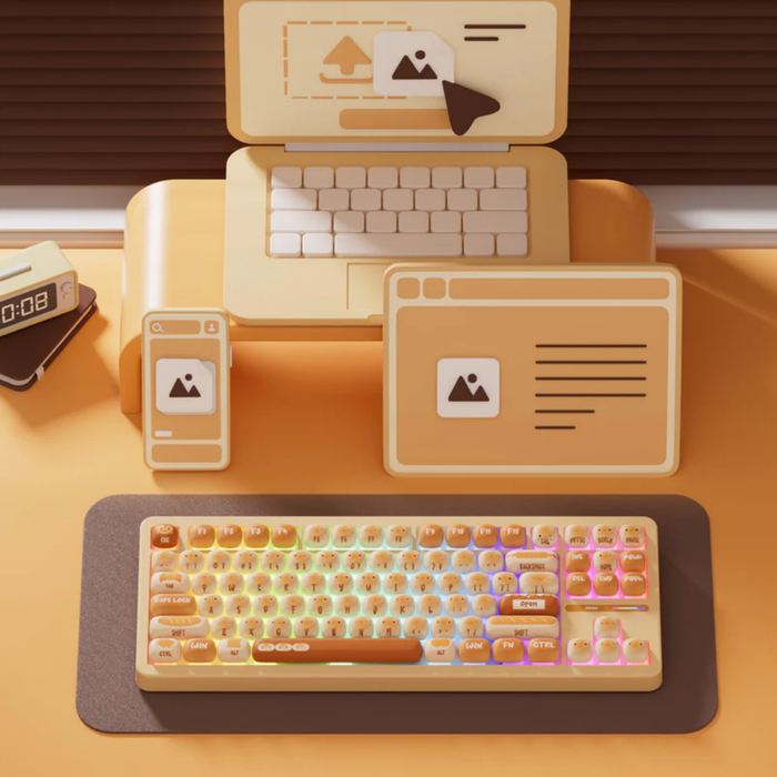 Akko Mechanical Wireless Keyboard Bun Wonderland TAC87