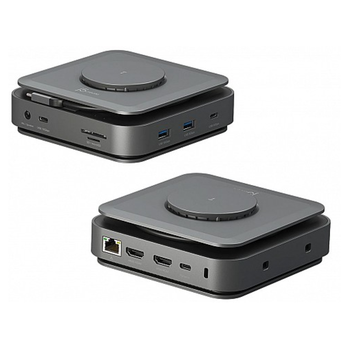 j5create Type-C 11-in-1 Docking Station with Wireless Charger