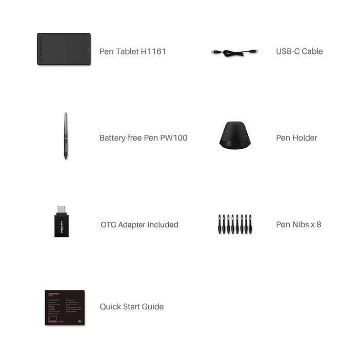 HUION Graphic Tablet Inspiroy H1161