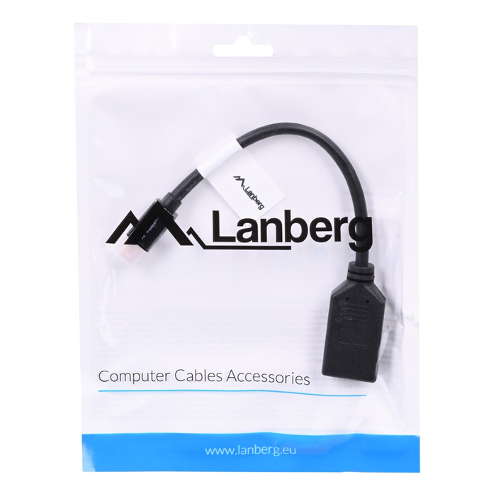 Lanberg Mini DisplayPort to DisplayPort Cable 0.12m