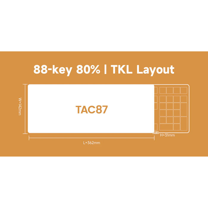 Akko Mechanical Wireless Keyboard Bun Wonderland TAC87