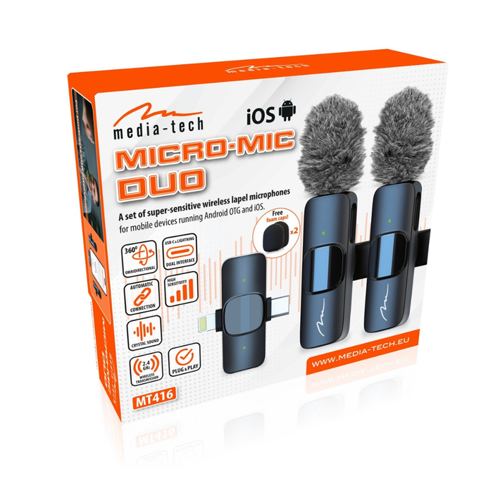 Media Tech MT416 Lavalier Microphone Set