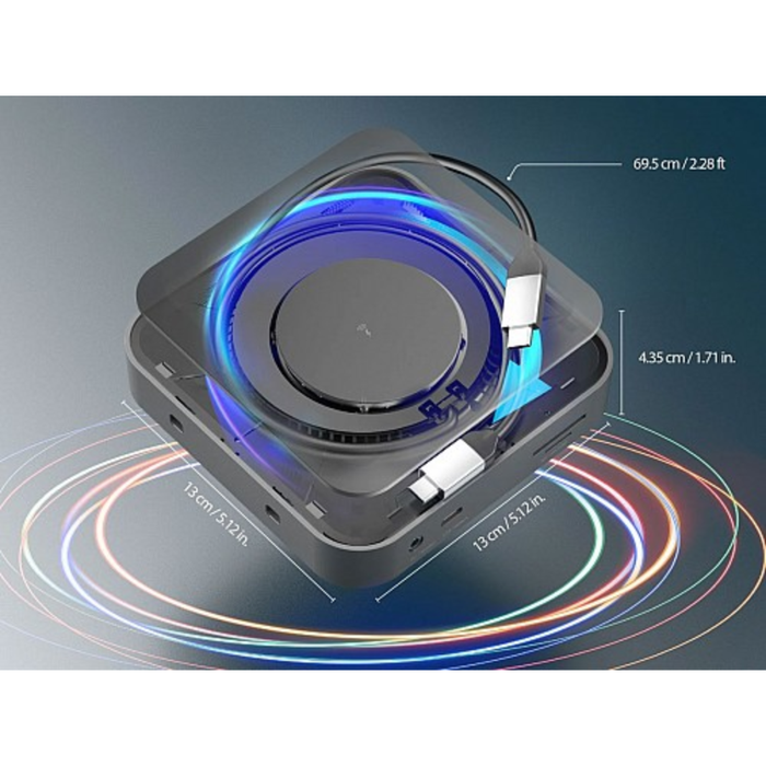 j5create Type-C 11-in-1 Docking Station with Wireless Charger