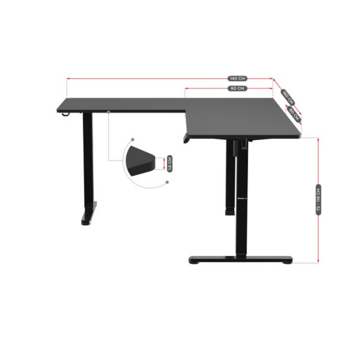 Huzaro Hero 9.5 Electric Gaming Desk