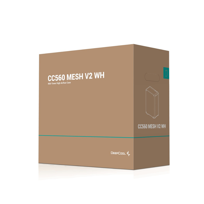 DeepCool PC Case CC560 MESH V2 White