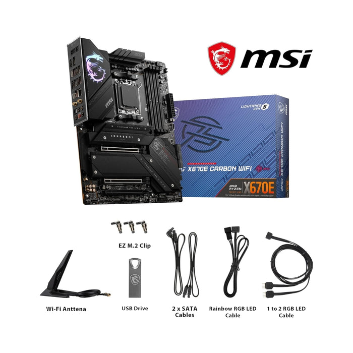 MSI Motherboard MPG X670E CARBON WiFi