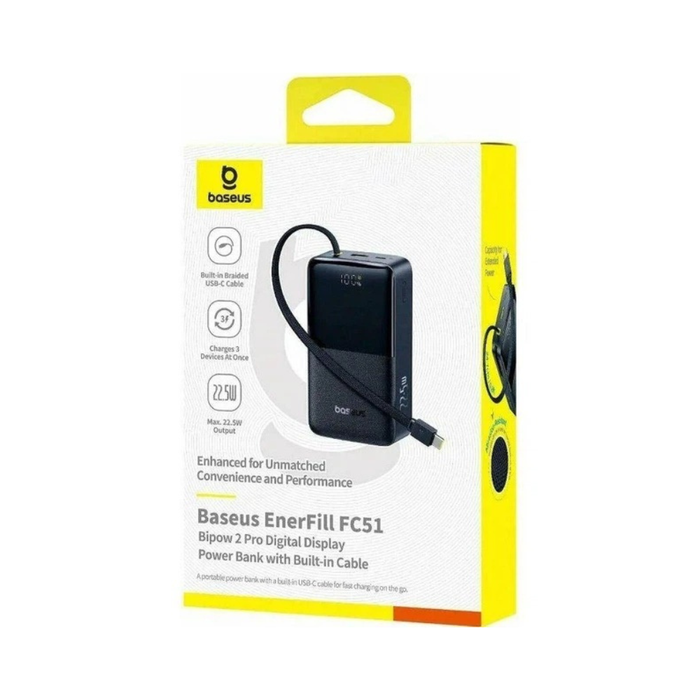Baseus Powerbank EnerFill FC51 Bipow 2 Pro 30000mAh