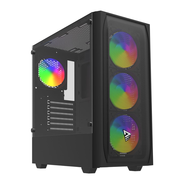 Savio PC Case Noctis Flow RGB Black