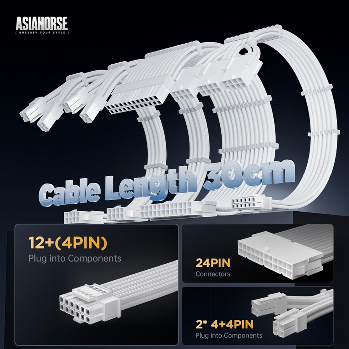 Asiahorse PCIe 5.0 4-Kit White