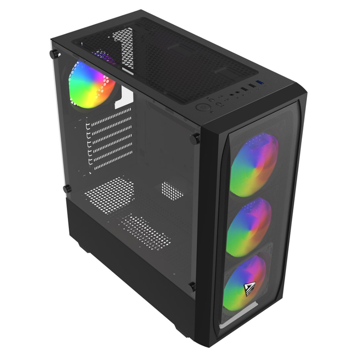 Savio PC Case Noctis Flow RGB Black